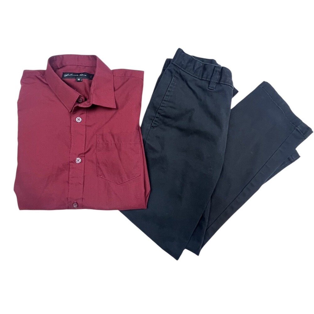 Bundle Youth boys size 12 dress pants and dress shirt